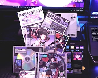 Zestaw kolekcjonerski Zenless Zone Zero Agent Archive CD/DVD | Karta identyfikacyjna NFC wykonana przez fana + ekskluzywne dokumenty | Pamiątkowy prezent zzz