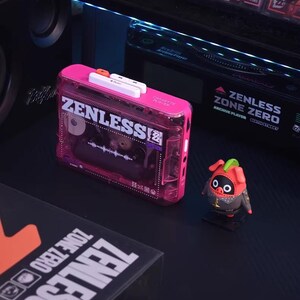 H.A.P. Portable Cassette Tape Player Zenless Zone Zero - PandaW10I, Retro Music, Vintage Portable Cassette Player, Gift for Gamer, ZZZ Merch image 4