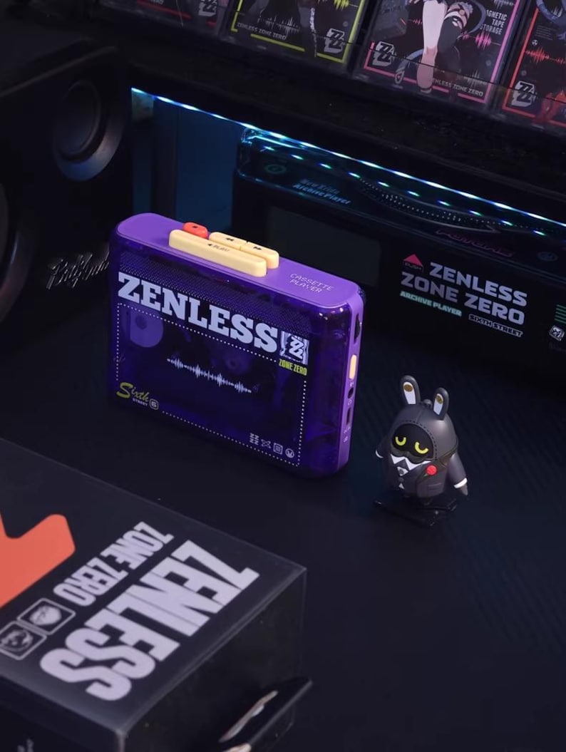 H.A.P. Portable Cassette Tape Player Zenless Zone Zero - PandaW10I, Retro Music, Vintage Portable Cassette Player, Gift for Gamer, ZZZ Merch Ether Anomaly