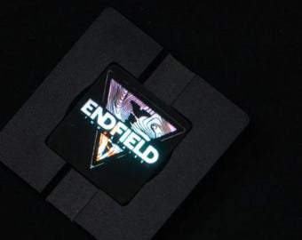 Arknights: Endfield Titanium Alloy Emblem Patch | 25mm Anodized Metal Badge for Cosplay, Bags & Display