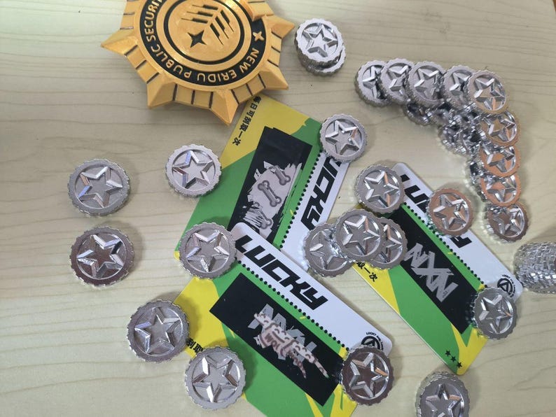 ZZZ Scratch Cards & Denny Coin Set | Handmade Zenless Zone Zero Game ...