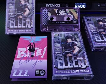 Cassette Tape Zenless zone zero - Lycaon, Qingyi, Zhuyuan, Koleda, Ellen, Nicole, Seth, Corin, Jane Doe  Edition FM