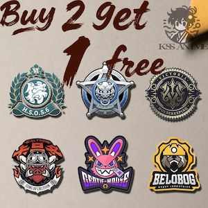 Buy 2 get 1 free - Zenless Zone Zero Emoji Pin | Faction Badge