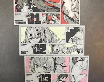 Imán para nevera estilo póster de Zenless Zone Zero, accesorio de juego de anime, diseño único en relieve, regalo de fan art de la serie cinematográfica