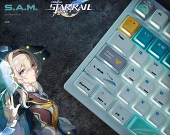 Honkai Star Rail Firefly Keycap Set - SAN 133+ Keys Custom Set | Cherry Profile | Top Printed