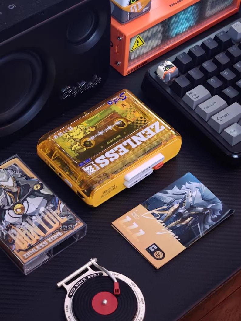 H.A.P. Portable Cassette Tape Player Zenless Zone Zero - PandaW10I, Retro Music, Vintage Portable Cassette Player, Gift for Gamer, ZZZ Merch image 9