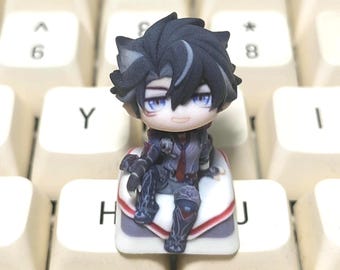 Genshin Impact Wriothesley Chibi-Figure Keycap | Universal Keycap Fit