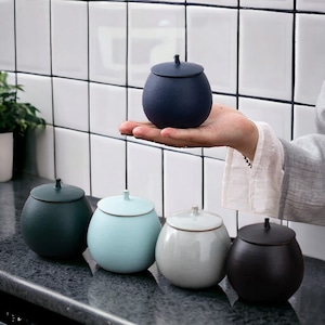 Boîtes polyvalentes en céramique de style japonais bocaux en céramique japonais ustensiles de cuisine en céramique japonaise pots de rangement en céramique de cuisine cadeau