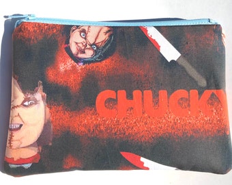 Chucky Zipper Pouch: Child’s Play, Horror Movies.