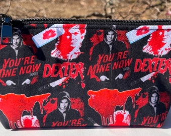 Dexter Cosmetic Bag: Dark Passenger, Serial Killer, TV Show. Makeup Bag, Zipper Pouch.