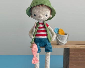 Lalo, the Fisherman - Crochet Pattern by {Amour Fou]