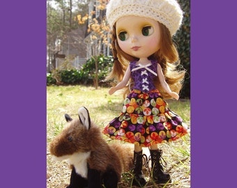 Blythe Doll Three Tier Skirt Pattern with Photo Instructions in PDF Format