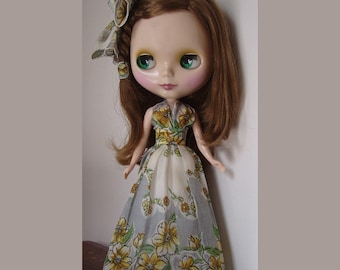 Blythe Doll Vintage Handkerchief Eden Halter Dress Pattern PDF