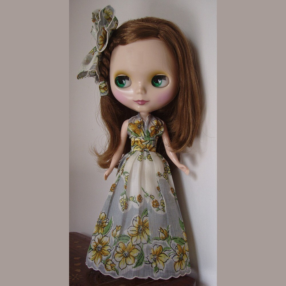 Blythe Doll Vintage Handkerchief Eden HALTER DRESS Pattern PDF