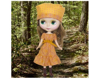 Blythe Peasant Dress Pattern Digital Download Complete With Photo Instructions