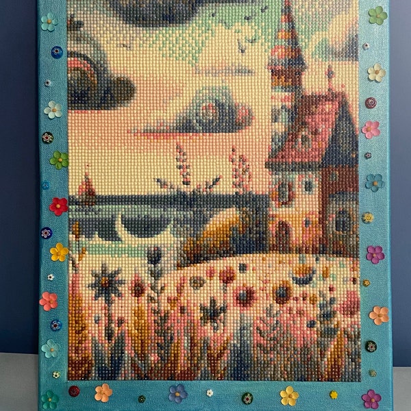 Whimsical Sea Cottage diamond painting