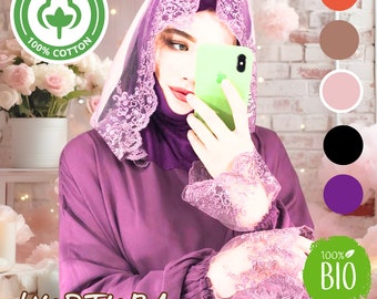 Prayer Clothes One Piece for Women, Cotton Muslim Prayer Dress, Women Abaya, Prayer Hijab, Muslim Prayer Outfit, Gifts for Her, Salat Jilbab