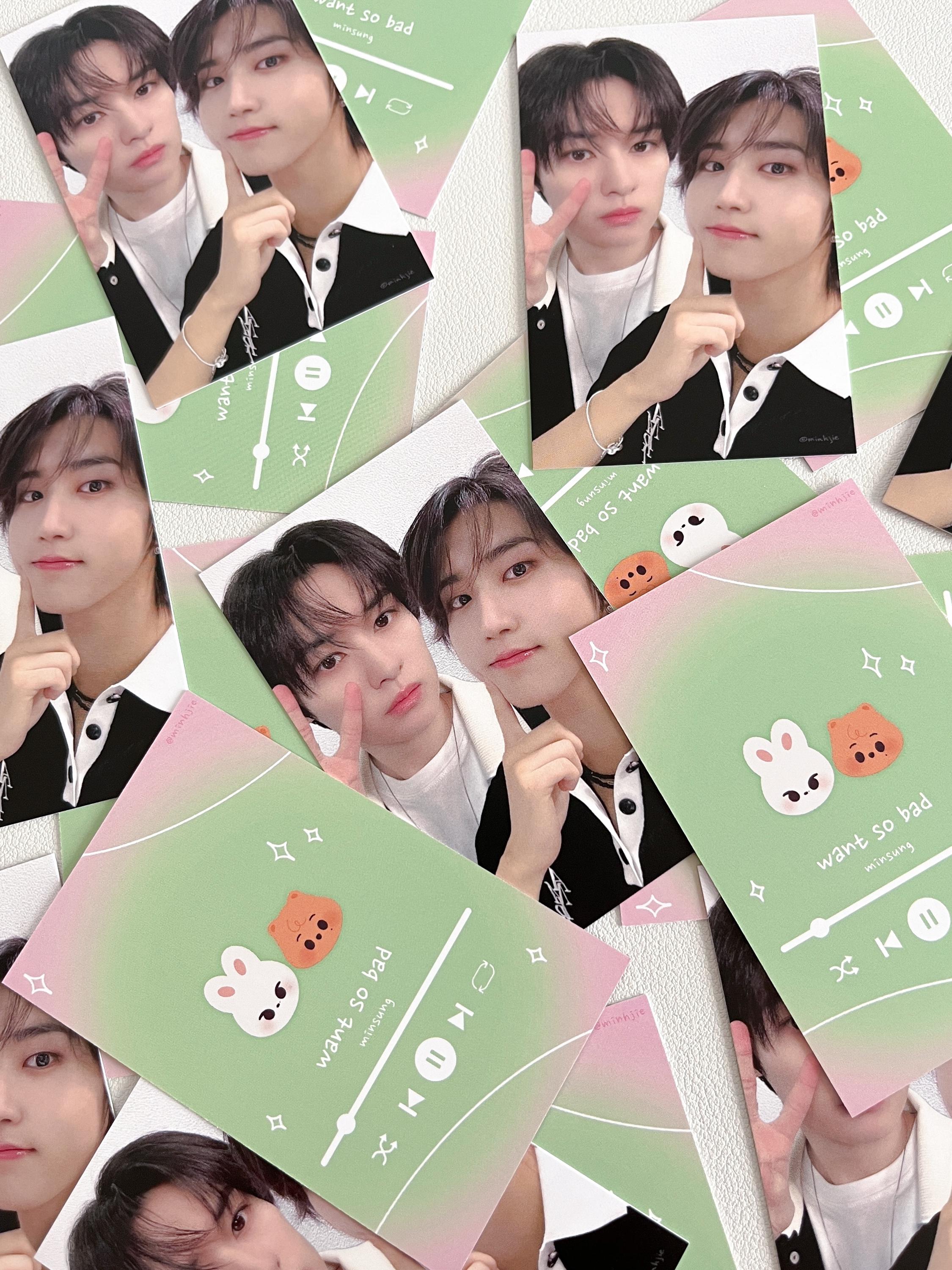 Stray Kids Photocard Minsung / Lee Know & Han Want so Bad - Etsy