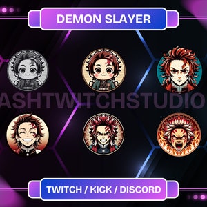Anime Character Sub & Bit Badges | Cute | Twitch Graphics | Youtube | Discord | Instant Download And Use.