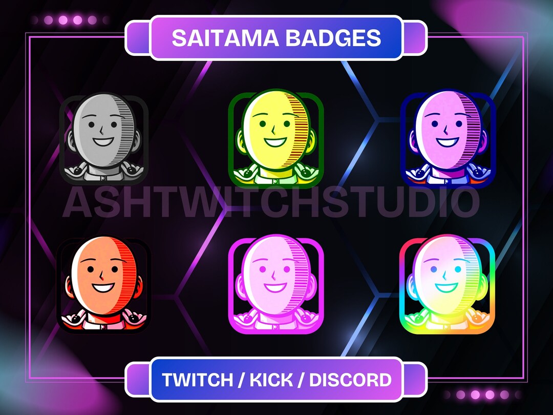 Anime Character Twitch Bit / Sub Badges Manga Graphics Instant Download ...