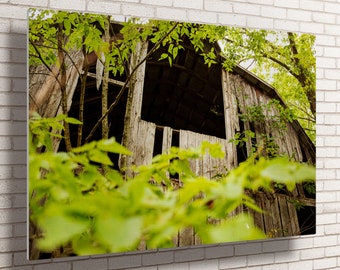 Abandoned Barn Metal Photography Print – Country Farmhouse Home Decor - Aluminum Wall Art - Farmstead Photography - Rural America Wall Art