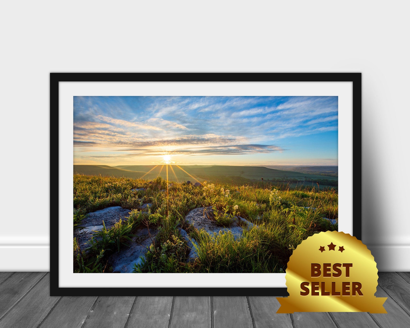 Kansas Landscape Wall Art Sunrise Print Landscape Photography Nature