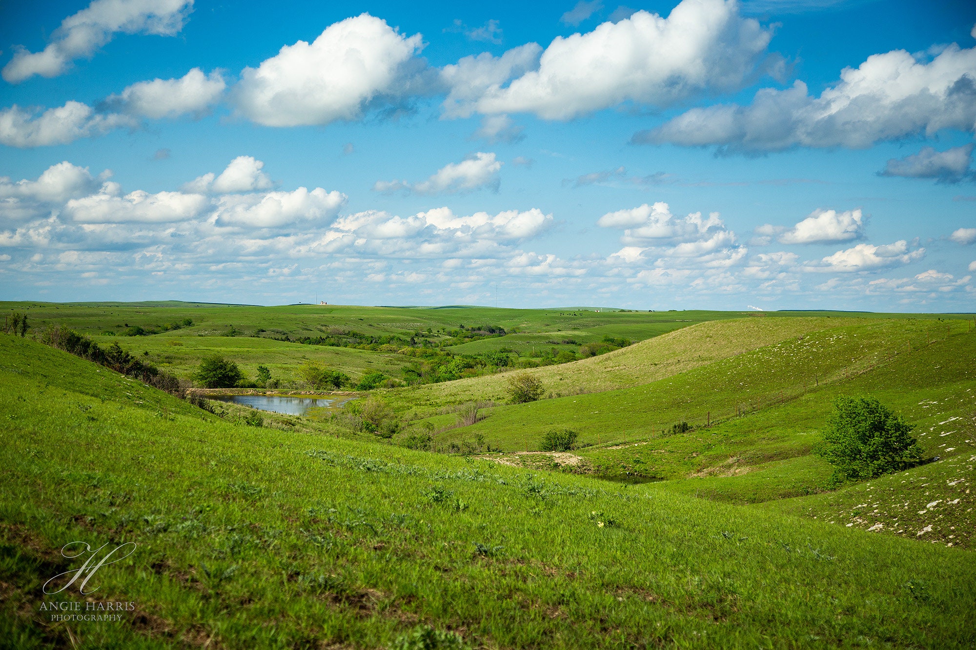 Kansas Flint Hills Photography Print Rural Farm Landscape