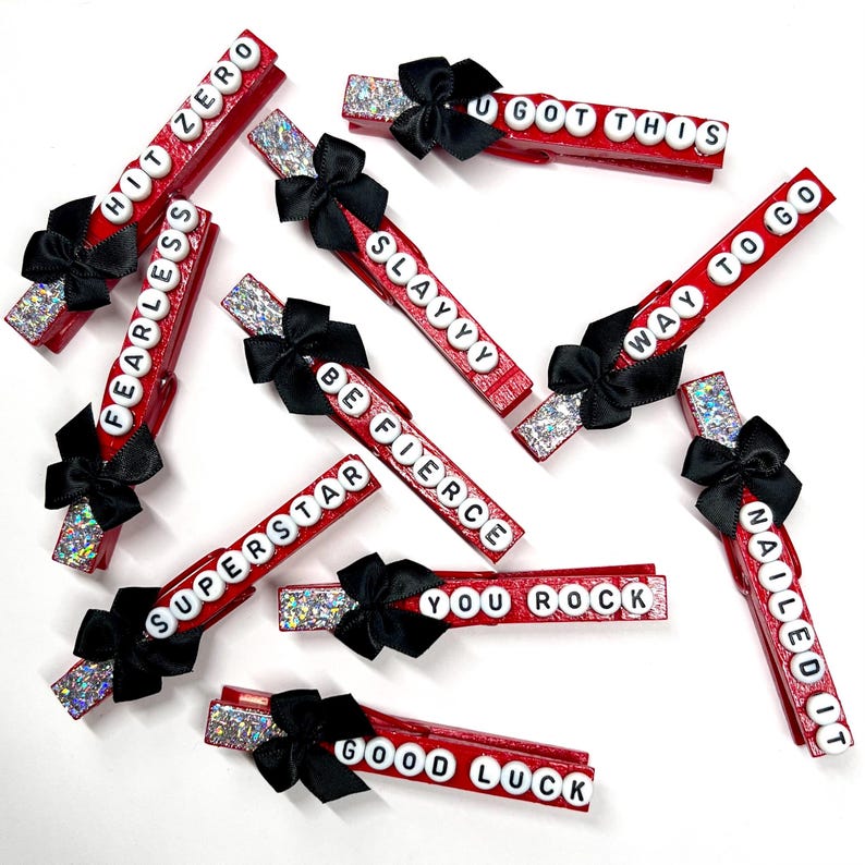 Wooden Clothespins Good Luck Cheer Clothes Pins