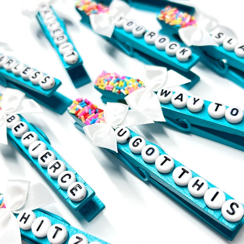 TEAL SPRINKLE | 10 Sprinkle Cheer Pins, Team Spirit Pins, Good Luck ...