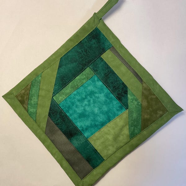 Agarraderas únicas hechas a mano de patchwork, únicas en su tipo, que se venden individualmente
