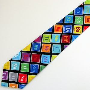 Periodic Table Necktie,  Science Teacher Necktie, Teacher Tie, Chemistry Teacher Tie, Chemistry Teacher  Necktie
