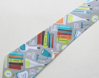 Science Chemistry PHYSICS Teacher Necktie,  Teacher Gift, Man Teacher Gift, Male Teacher Gift, Chemistry Teacher Tie