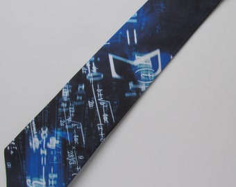 Science Chemistry Physics Math Teacher Blue Necktie, Teacher Gift, Man Teacher Gift, Male Teacher Gift, Physics Teacher Tie