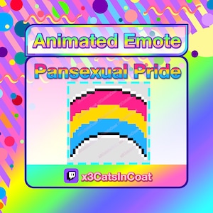 Animated Pansexual Pixel Pride Flag Emote