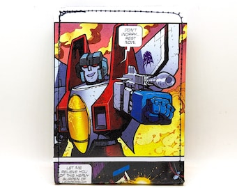 Transformers Wallet - Starscream Wallet - Comic Book Wallet