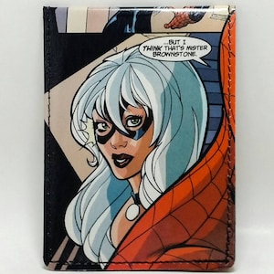 Sewn Comic Book Wallet - Black Cat