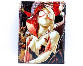 Spider Gwen Wallet - Ghost Spider Wallet - 7 Pocket - Comic Book Wallet