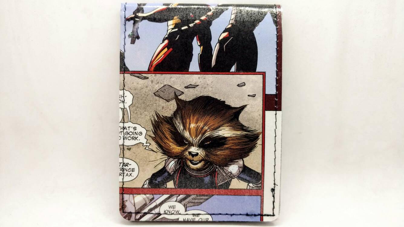 Guardians of the Galaxy Wallet Comic Book Wallet Rocket and Groot Wallet