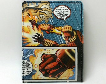 Sewn Comic Book Wallet - Iron Man Design 15