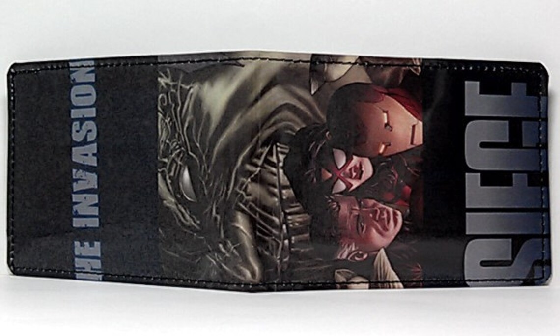 Sewn Duct Tape Comic Book Wallet Iron Man Spider Woman Mr. Etsy