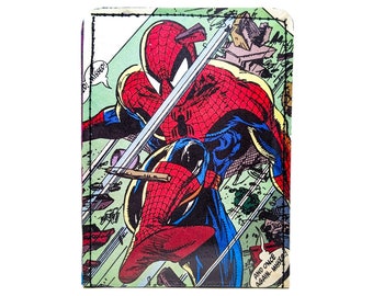 Spider-Man Wallet - ID Window, 7 Pocket Wallet - Comic Book Wallet - Vintage Comic Book - Todd McFarlane