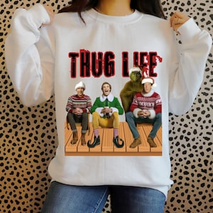 Thug Life Christmas Movie Characters PNG (Digital Download)