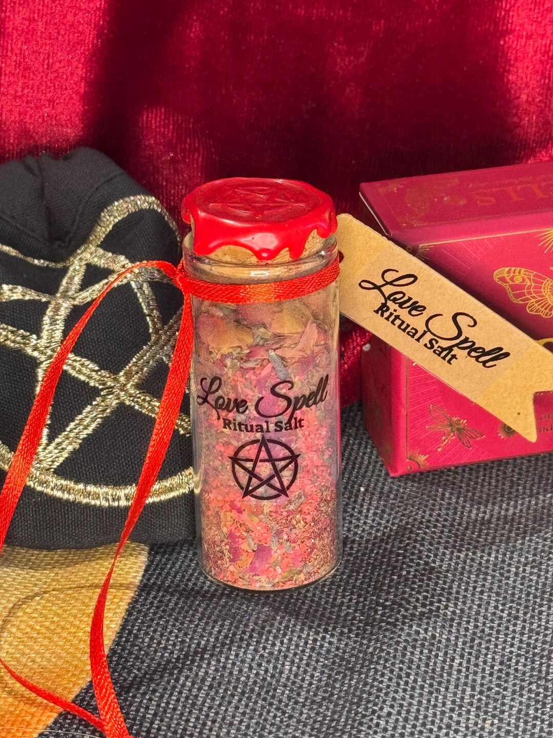 Sable Rose Rituel Sable rituel sort d'amour fait main et béni | sel rose, lavande, rose ...