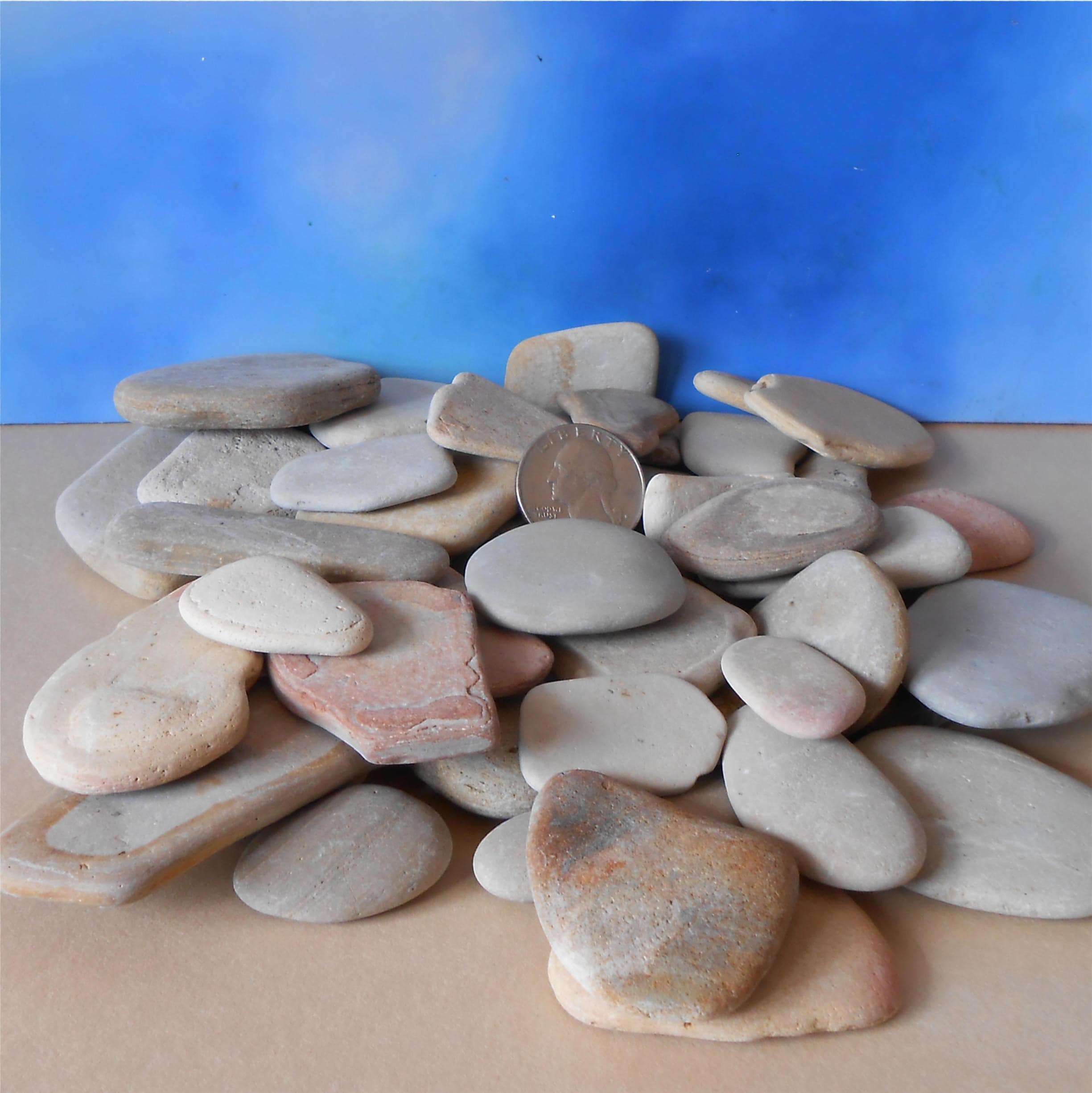 Pebble Art Rock Art 3660 Pieces Bulk Flat Rocks Craft