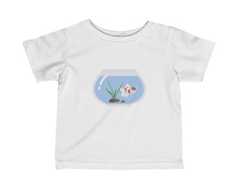 Fishtank Feinjersey-T-Shirt für Kleinkinder