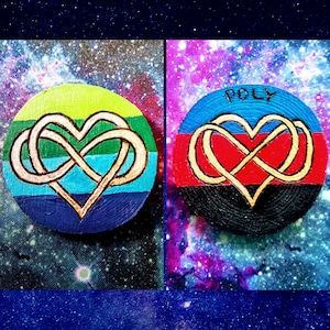 Polyamory Pin, Polyamory Schlüsselanhänger, Polyamorous Schmuck, Poly Pride, Partner Geschenke, Metamour Geschenke, Jahrestag Geschenk, Lifestyle Schmuck