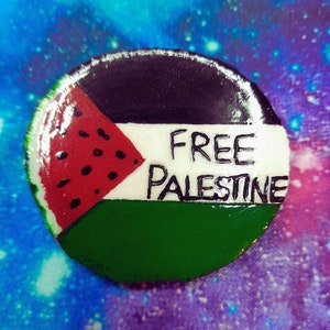 Free Palestine Watermelon Pins and Keychains - All Proceeds to UNRWA Gaza Emergency Appeal
