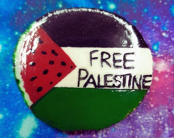 Free Palestine Watermelon Pins and Keychains - All Proceeds to UNRWA Gaza Emergency Appeal