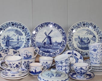 Delft Blue coffee tea set / tableware / crockery set