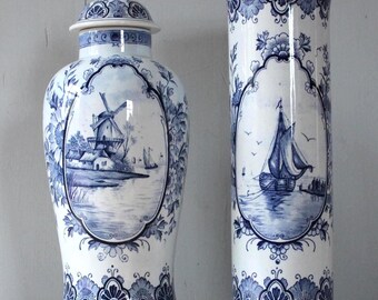 Villeroy and Boch / MOSA Maastricht, Vases / The Netherlands,  Transferware Antique